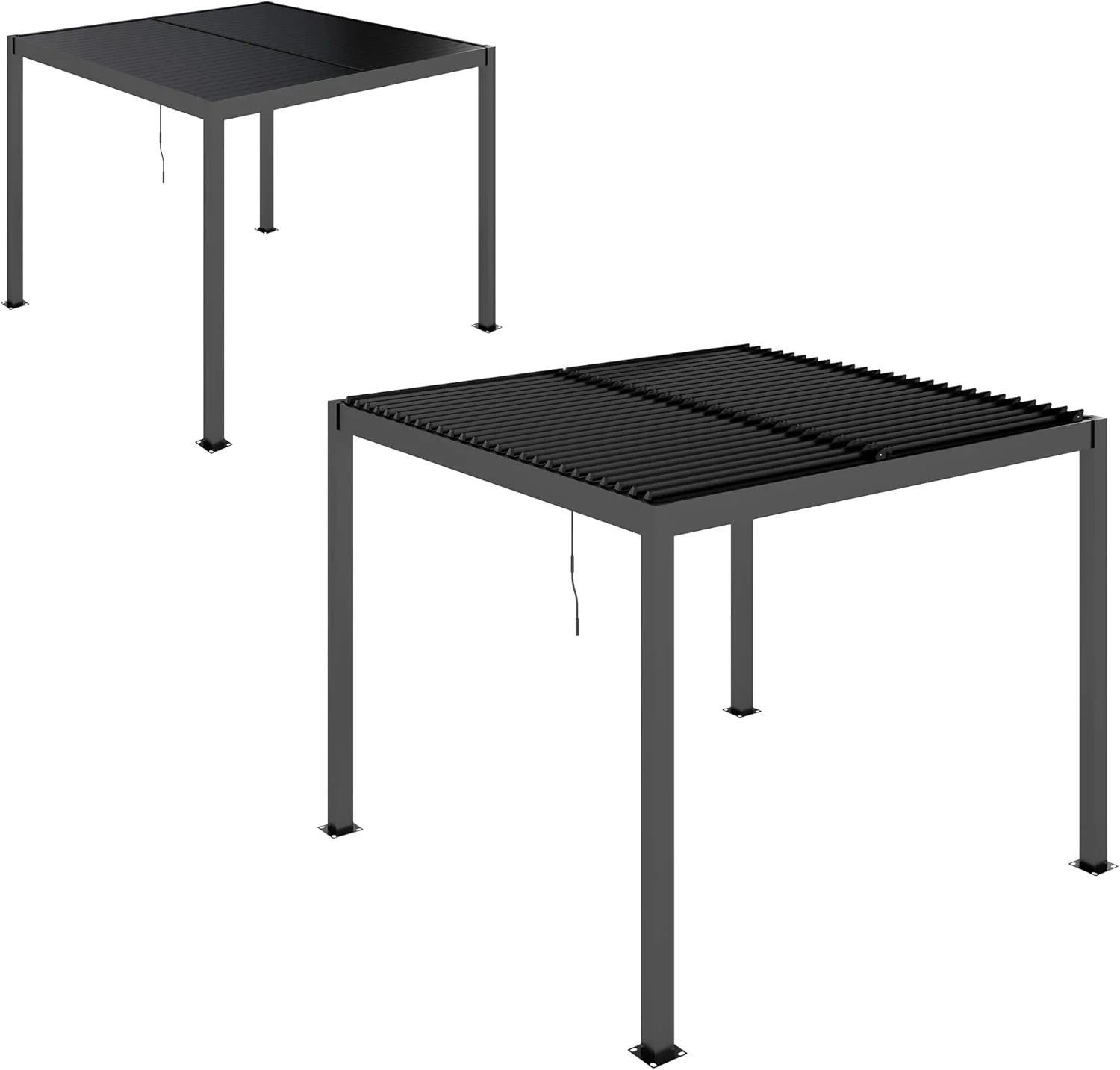 Outsunny Aluminium Pergola 3 x 3 m (3)